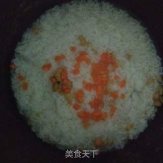 胡萝卜虾米粥的做法步骤:7