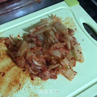 韩式火腿泡菜汤的做法步骤:4