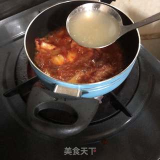 韩式火腿泡菜汤的做法步骤:8