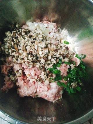 香菇猪肉大包的做法步骤:4