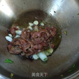 青椒牛肉片的做法步骤：4