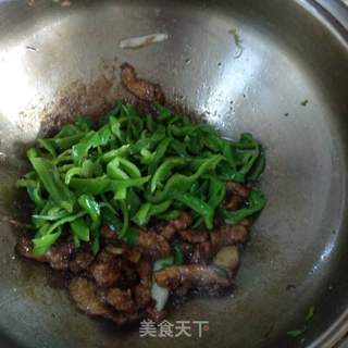 青椒牛肉片的做法步骤：5