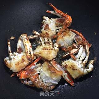 香辣梭子蟹的做法步骤:5