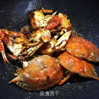 香辣梭子蟹的做法步骤:8