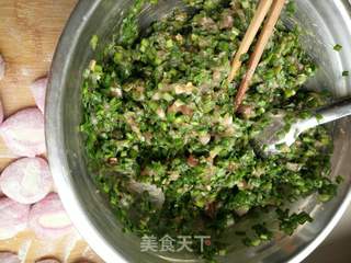 火龙果彩色饺子的做法步骤:7