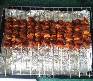 酱烤羊肉串的做法步骤:7
