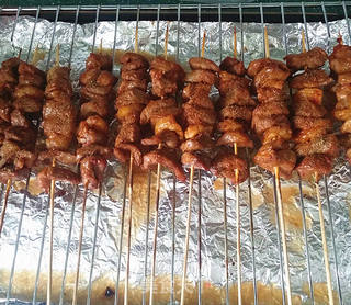 酱烤羊肉串的做法步骤:10