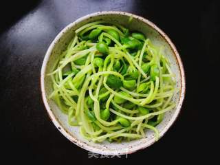 油泼黑豆苗的做法步骤:5
