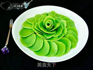 翡翠鸡蛋饼的做法步骤:9