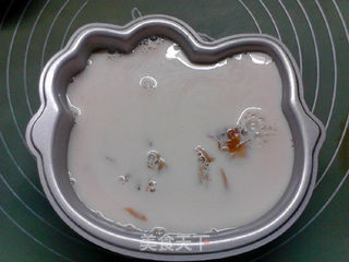 凯蒂猫玫瑰牛奶布丁的做法步骤:9