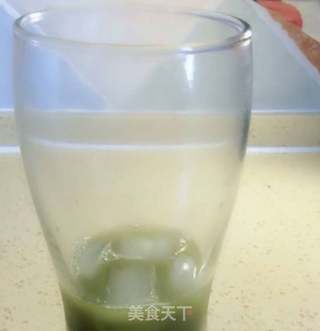 抹茶拿铁冰咖啡的做法步骤：6