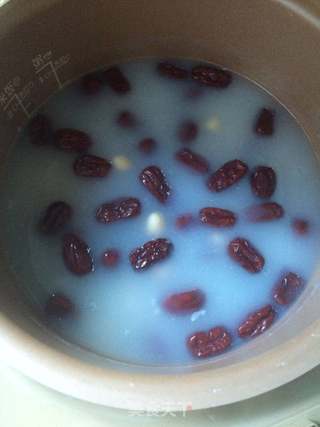 红枣花生粥的做法步骤：7