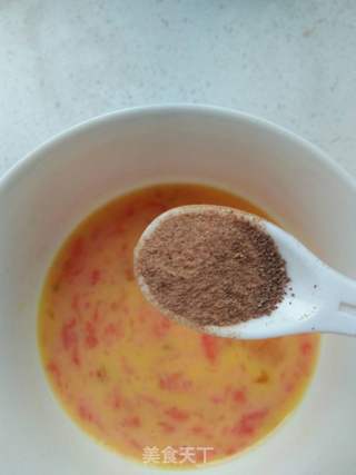 蒸菜之肝粉鸡蛋糕(宝宝辅食2)的做法步骤:4