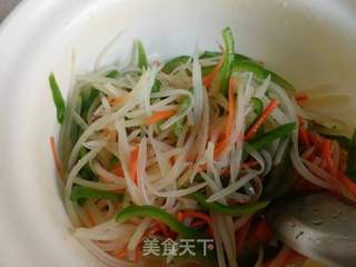 酸辣三丝的做法步骤:5