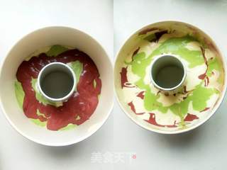 夏天一抹绚丽彩~炫彩蛋糕的做法步骤:11