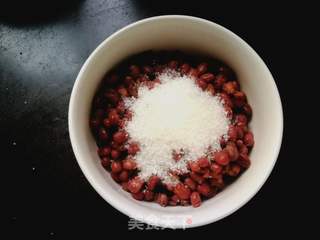 水蜜桃红豆冰的做法步骤:5