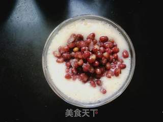 水蜜桃红豆冰的做法步骤:6