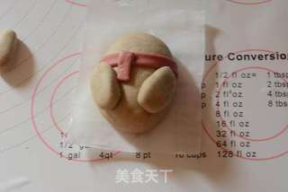 萌萌哒小熊馒头的做法步骤:7