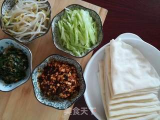 蒸素春卷的做法步骤：8