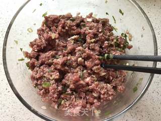 白菜牛肉包的做法步骤:4