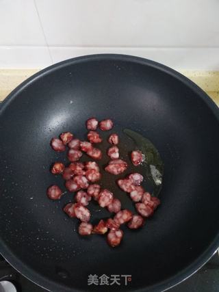 腊肠炒饭的做法步骤:5
