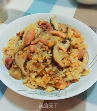 香菇鸡肉饭的做法步骤:7