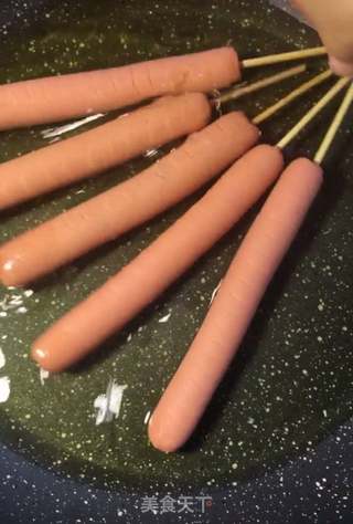 美味炸火腿的做法步骤：3