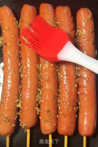 美味炸火腿的做法步骤：7