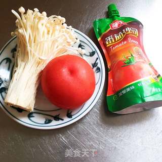 番茄金针菇汤的做法步骤：1