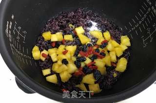 菠萝糯米饭的做法步骤:10