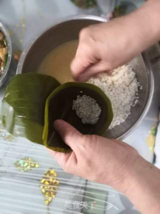 香糯低脂鸡肉粽的做法步骤:9