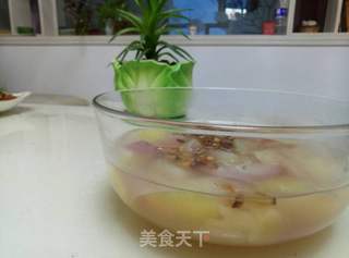 鲜桃水果羹的做法步骤:9