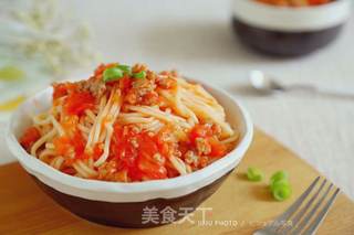 中式茄汁肉酱面的做法步骤:11