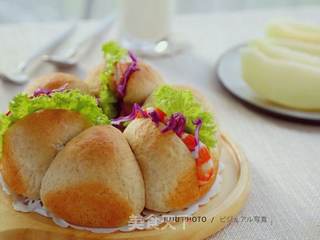全麦花环面包的做法步骤:12