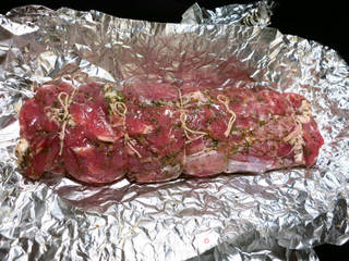 香草烤猪腰肉Tenderloin的做法步骤:3
