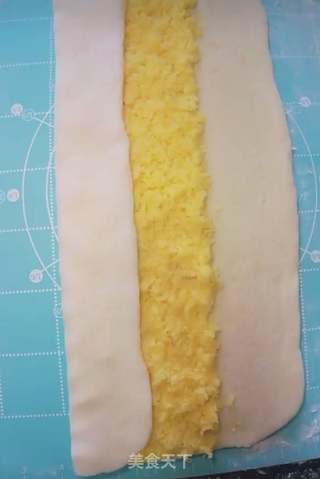 椰蓉牛奶花卷的做法步骤：7