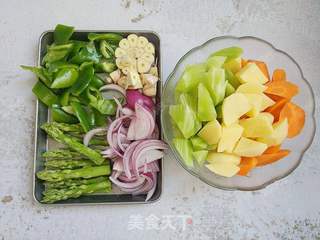 时蔬烤鸡腿的做法步骤:3