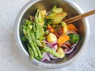 时蔬烤鸡腿的做法步骤:5