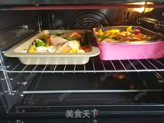 时蔬烤鸡腿的做法步骤:8