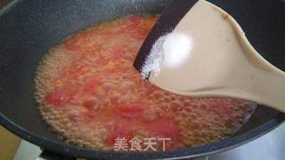 番茄猪肝糯米粉浓汤的做法步骤:6
