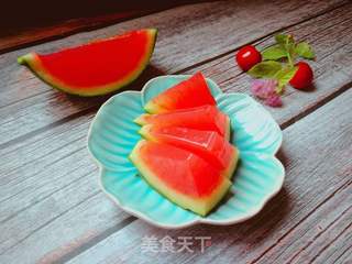 西瓜果冻的做法步骤:9