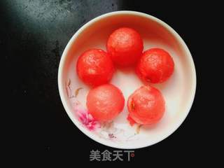 西瓜椰奶西米露的做法步骤:3