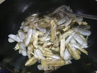 爆炒蛏子螺的做法步骤:7
