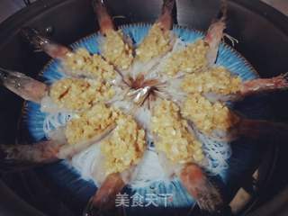 蒜蓉粉丝开背虾的做法步骤:7