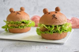 荞麦小熊汉堡的做法步骤:11