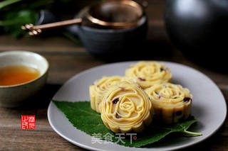 蔓越莓绿豆糕的做法步骤:18
