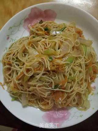 杂蔬炒面条的做法步骤：13