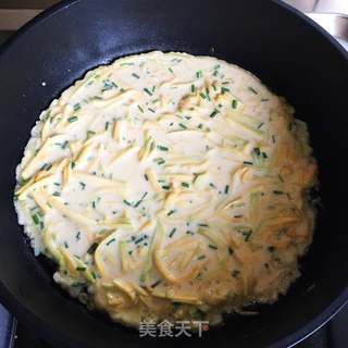 南瓜鸡蛋煎饼的做法步骤：4