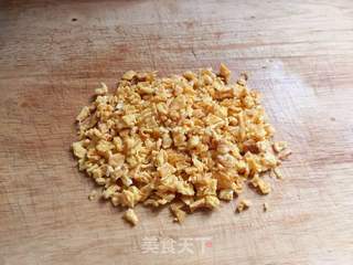 双椒火腿蛋炒饭的做法步骤:3