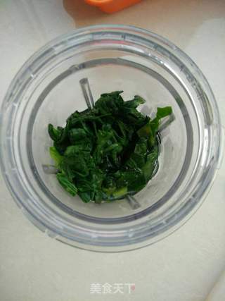 菠菜鸡蛋饼的做法步骤:4
